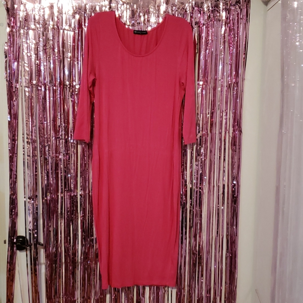 Bright pink dress